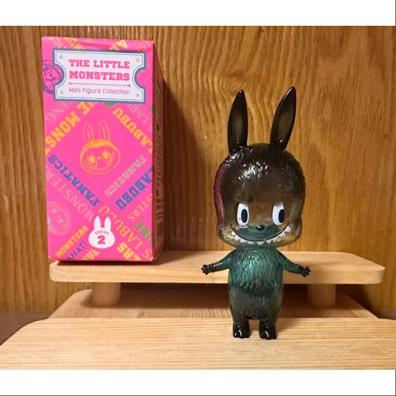 Labubu The Monsters Series 2 Blue Black Action Figure - Collectible Vinyl Art Toy for Display & Gifts | Perfect for Anime Fans, Home Decor, and Pop Culture Enthusiasts
