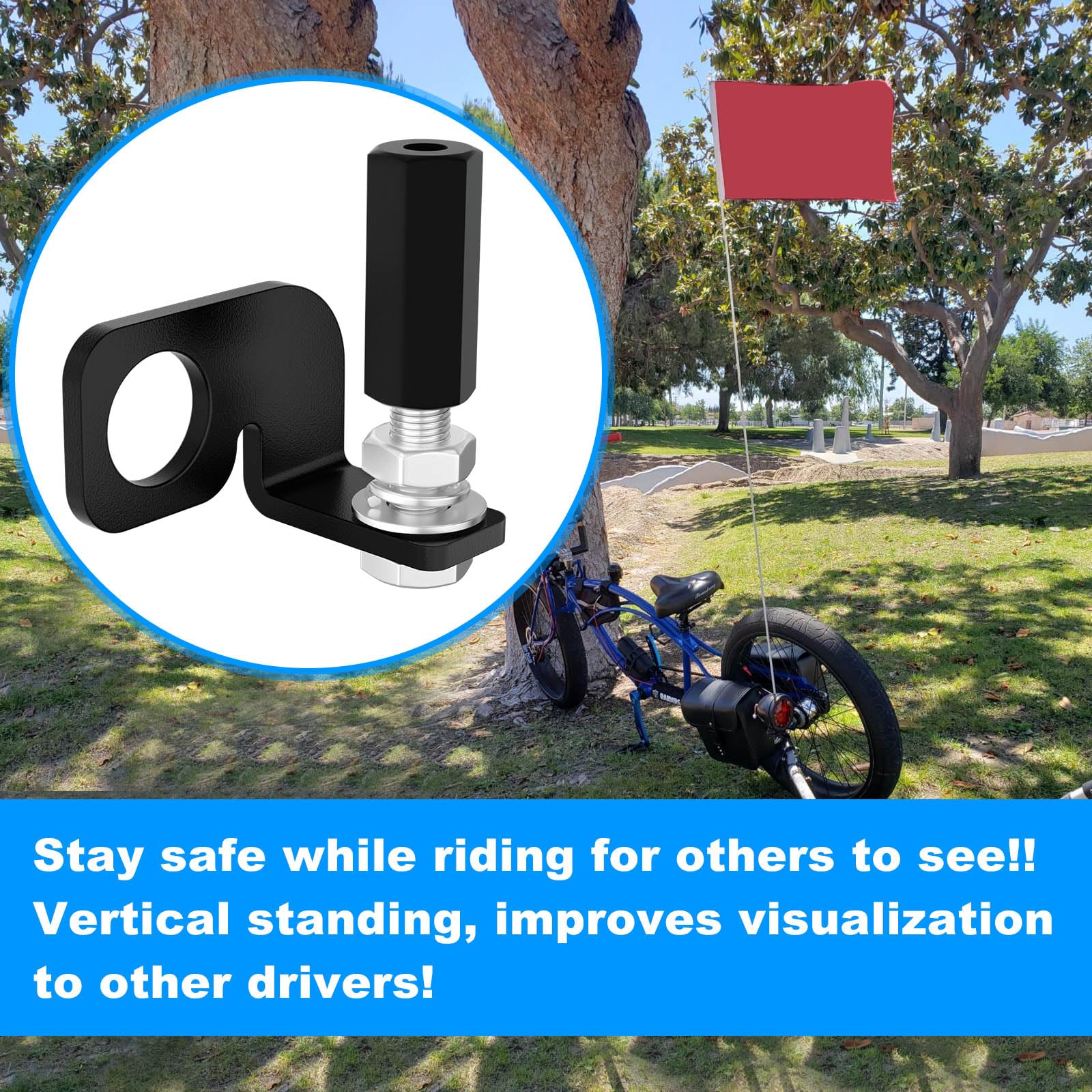 Dirt Bike Flag Mount Kit for Motorcycle, Motocross & ATV - 1/4
