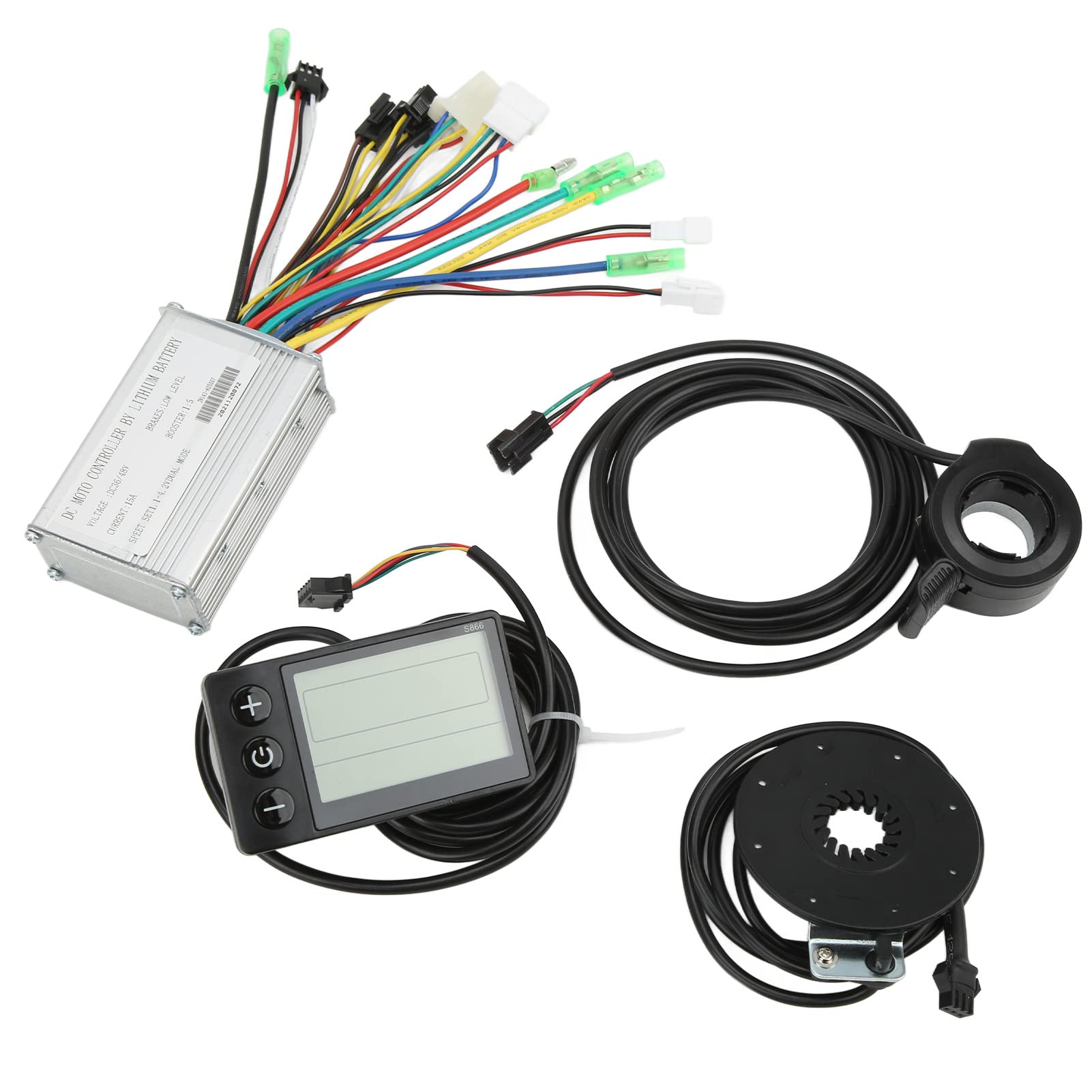 Kadimendium Electric Bike Conversion Kit - 250W Motor Multifunction Display Meter with Heat Dissipation & Rainproof Design - Perfect for E-Bike Upgrades, Commuting & Outdoor Adventures