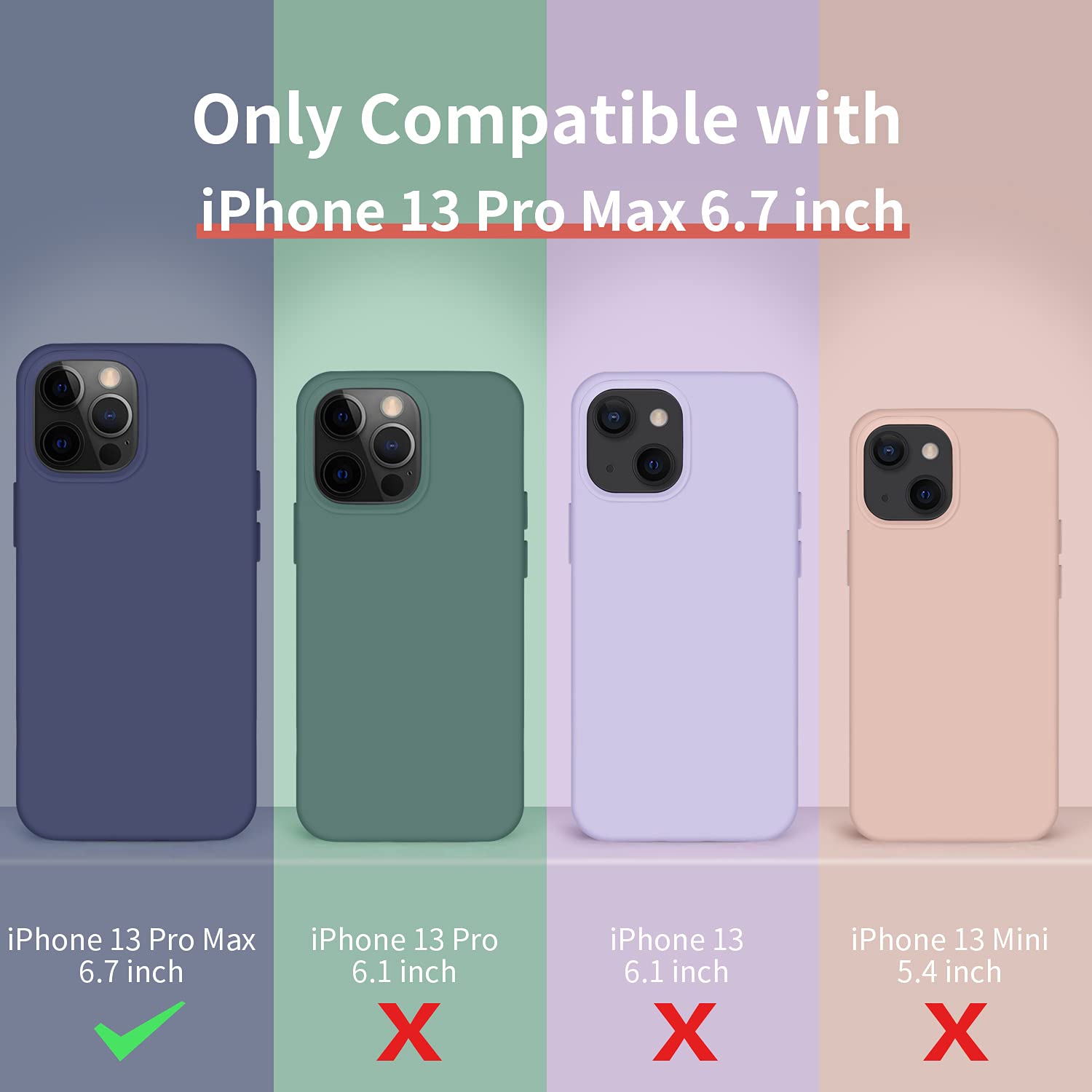 Premium Ultra Slim Shockproof Silicone Case for iPhone 13 Pro Max (6.7