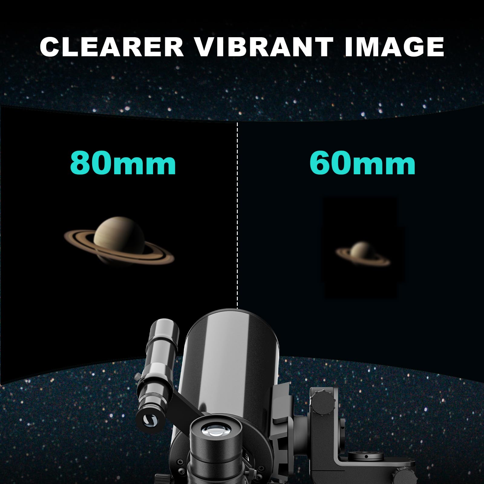 Premium 80mm Maksutov-Cassegrain Telescope for Adults - 850mm Catadioptric Astronomy Telescope with Pro Tripod & Phone Adapter | Portable Travel Telescope for Stargazing, Bird Watching & Astrophotography