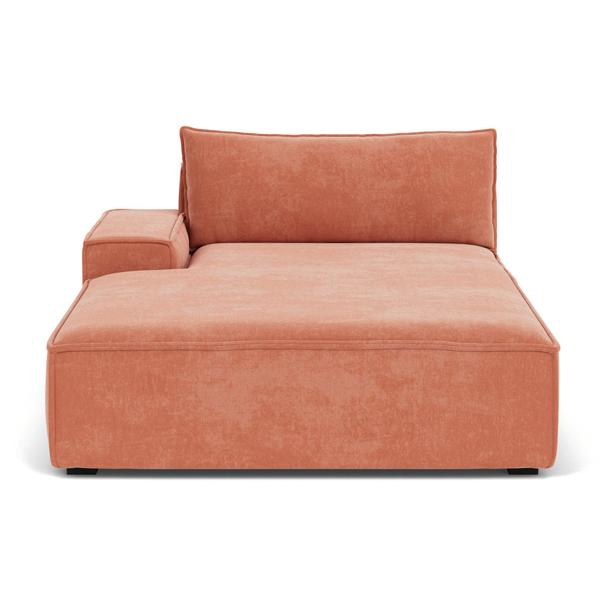 Daphne Fabric 1-Seater Left Chaise Modular Sofa - Modern Living Room Furniture for Small Spaces & Apartments