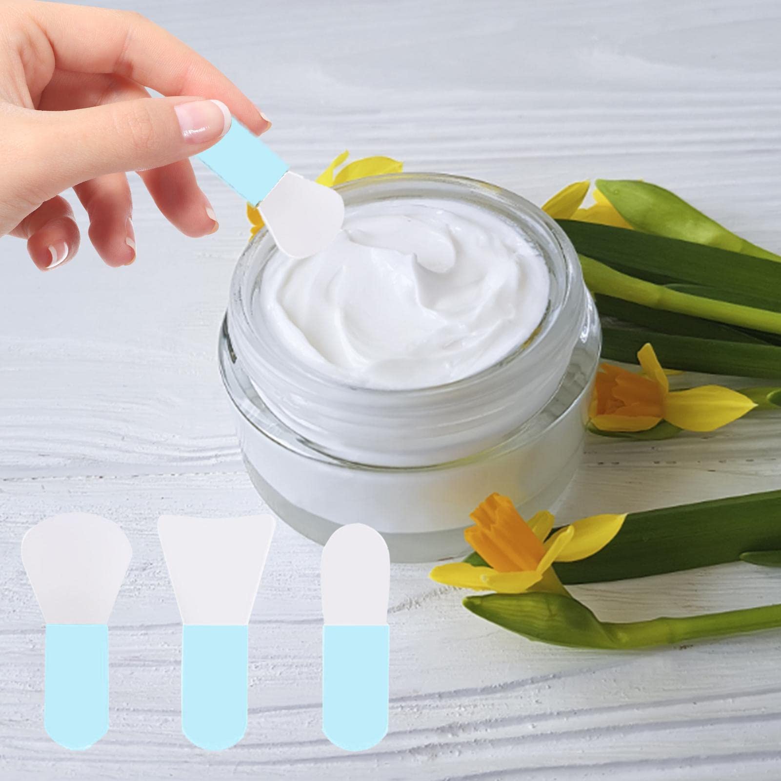 Flexible Makeup Spatula - Facial Mud Mask Applicator Brush for Hairless Body Lotion & Butter, Perfect for Clay, Charcoal & Mixed Masks - Ideal for Spa, Skincare & At-Home Beauty Treatments