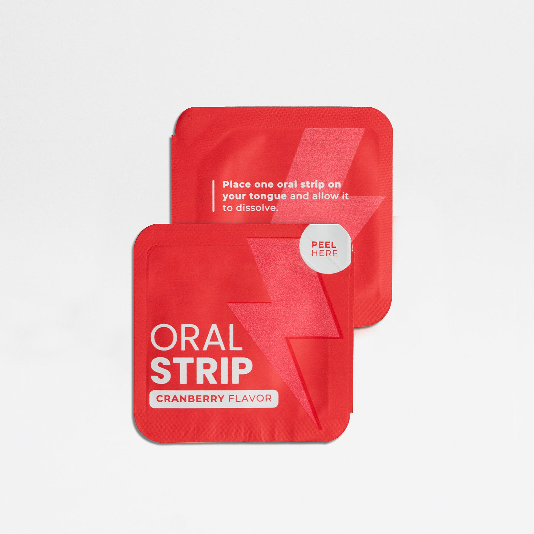 Energy Strips - Cranberry Flavor | Fast-Acting Energy Boost for Workouts, Study & Travel | Sugar-Free & Portable Energy Supplement