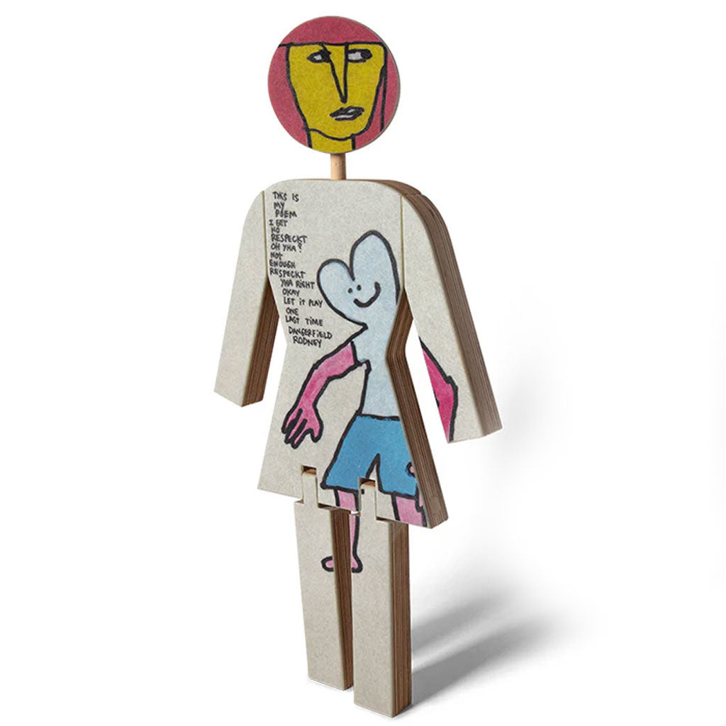 Modernica x Girl Mark Gonzales Collectible Doll - Limited Edition Skateboard-Inspired Art Toy for Display & Gifting