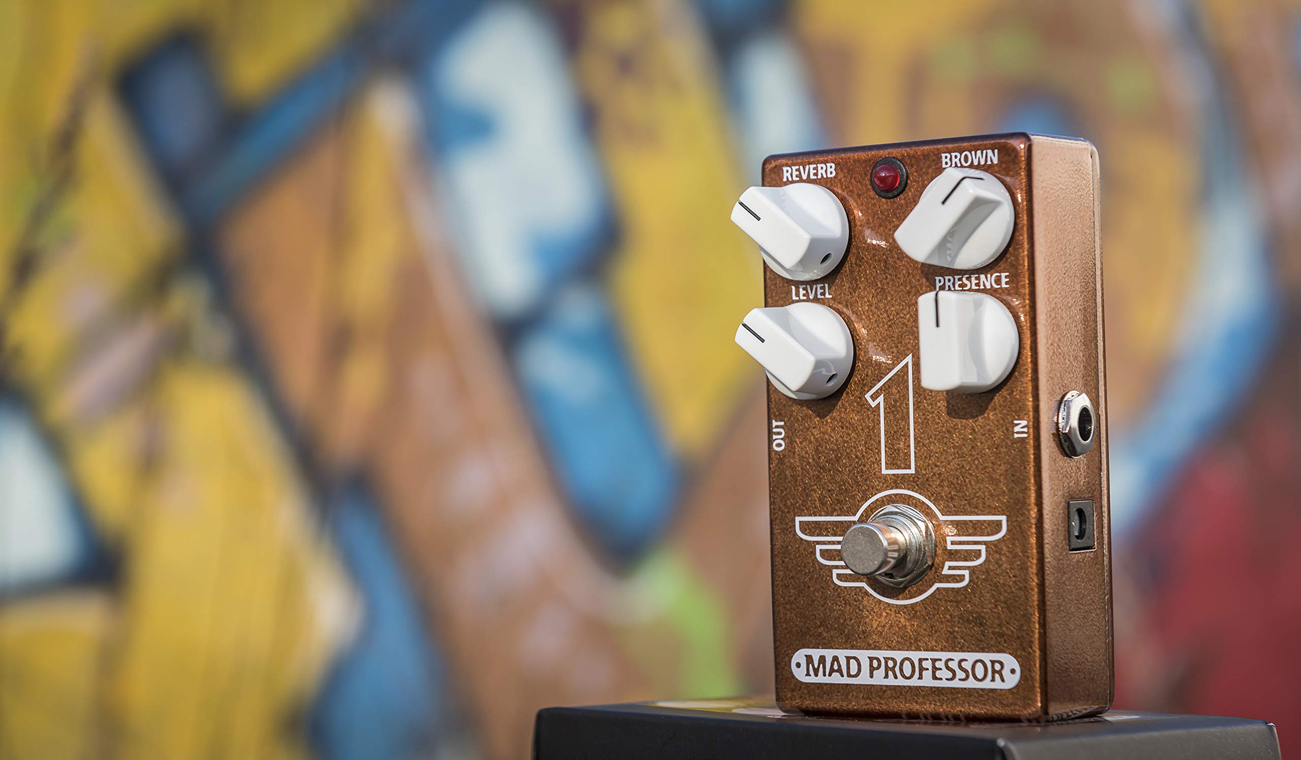 Mad Professor 1 Brown Sound Overdrive Guitar Effects Pedal - Vintage Tube Amp Tone for Rock & Blues Musicians | Stage & Studio Use