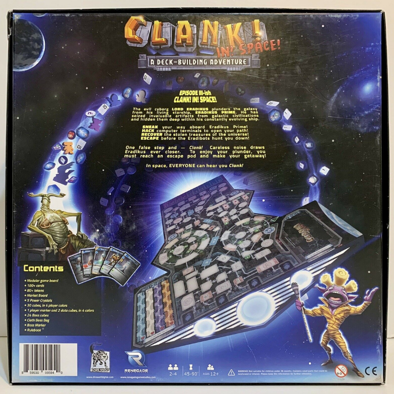 Clank! In! Space! - Sci-Fi Deck Building Board Game for Adults & Teens - Strategy Card Game for Family Game Nights & Space Adventure Enthusiasts