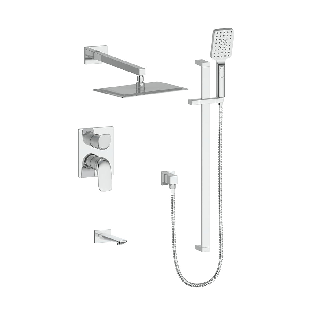 VOGT ANTAU 3-Way Pressure Balanced Shower Valve Kit - Perfect for Bathroom Remodeling & Modern Shower Systems
