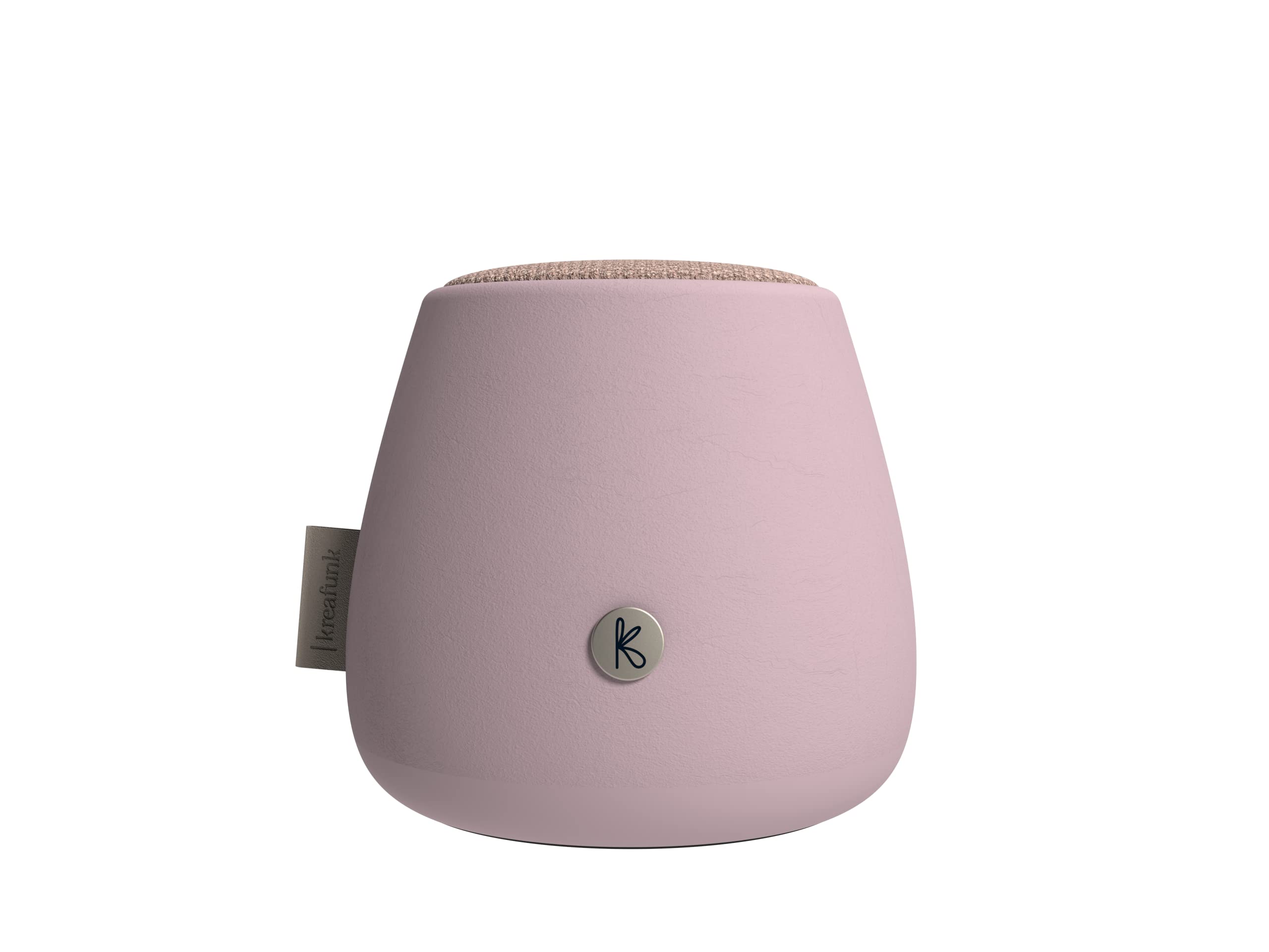 KREAFUNK aJAZZ Stone Wireless Bluetooth Speaker - Portable Outdoor Speaker with Rich Bass, Dusty Rose - Perfect for Travel, Beach, Pool & Home Use
