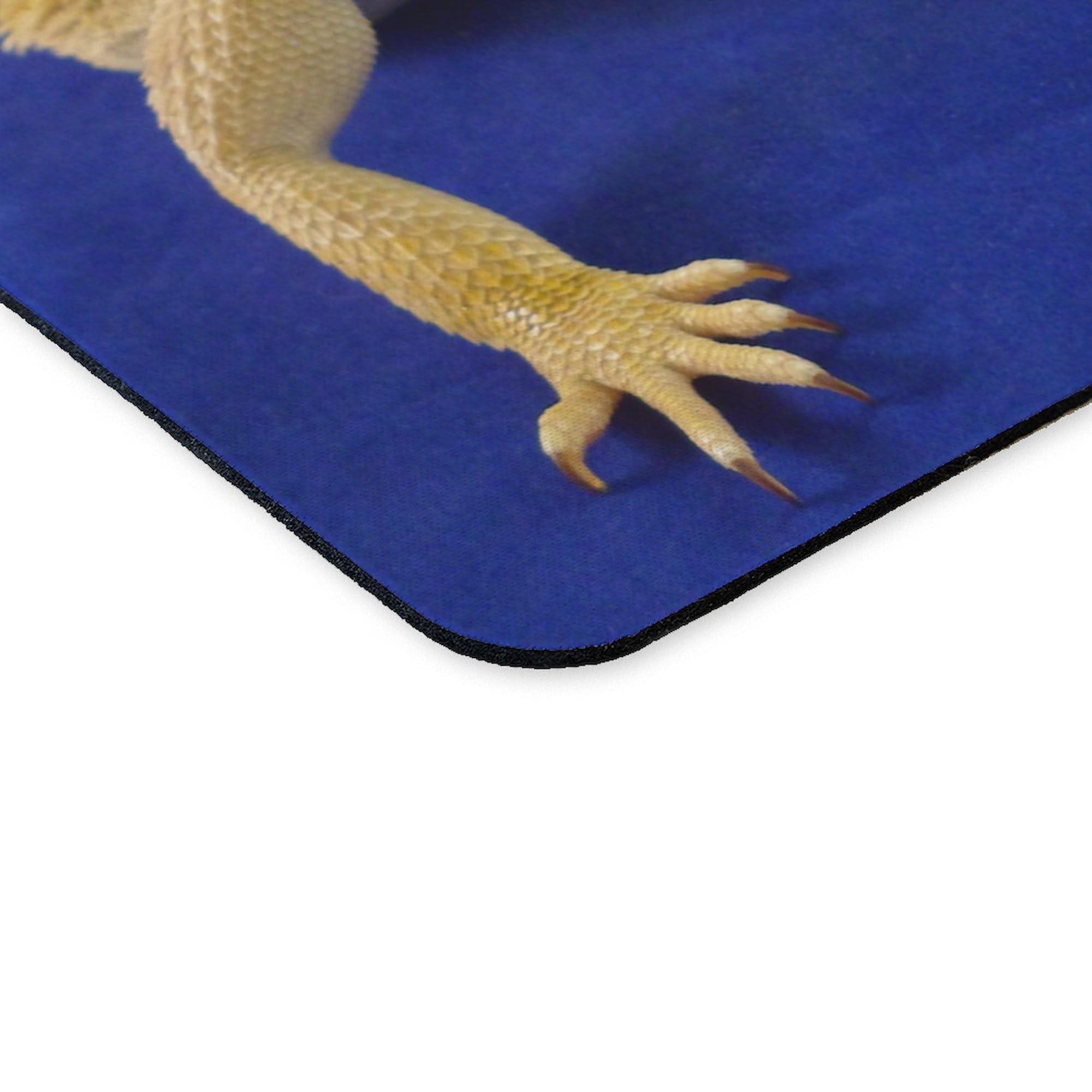 Bearded Dragon Non-Slip Rubber Gaming Mouse Pad - Cute Reptile Design for Computer & Office Use - Perfect for Gamers, Programmers & Pet Lovers