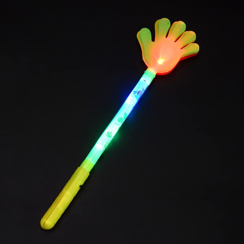 BESPORTBLE 5Pcs Light Up Plastic Hand Clappers - Noise Makers for Parties, Birthday Celebrations, Christmas Favors & Sporting Events - Fun Glow in the Dark Cheering Accessories for Festivals, Concerts and School Events