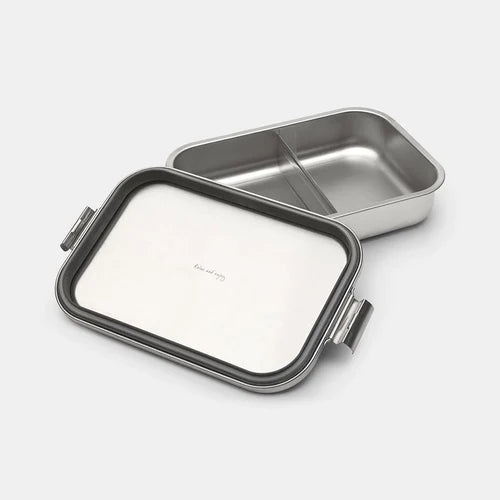 Premium Large Matt Steel Lunch Box for Work & School - Durable & Stylish Make & Take Meal Container for Office, Picnics & Outdoor Activities