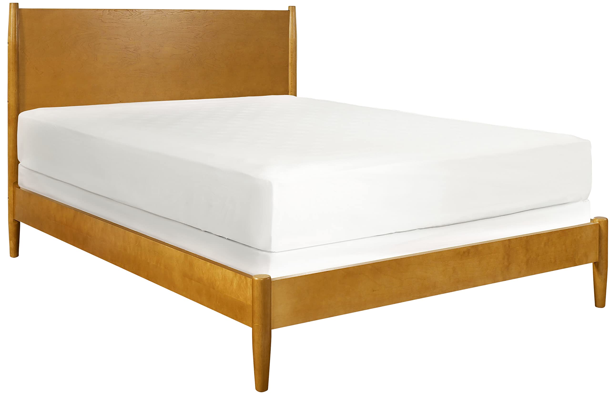 Crosley Furniture Landon Wood Queen Size Bed Set in Acorn Finish - Perfect for Modern Bedrooms & Guest Rooms