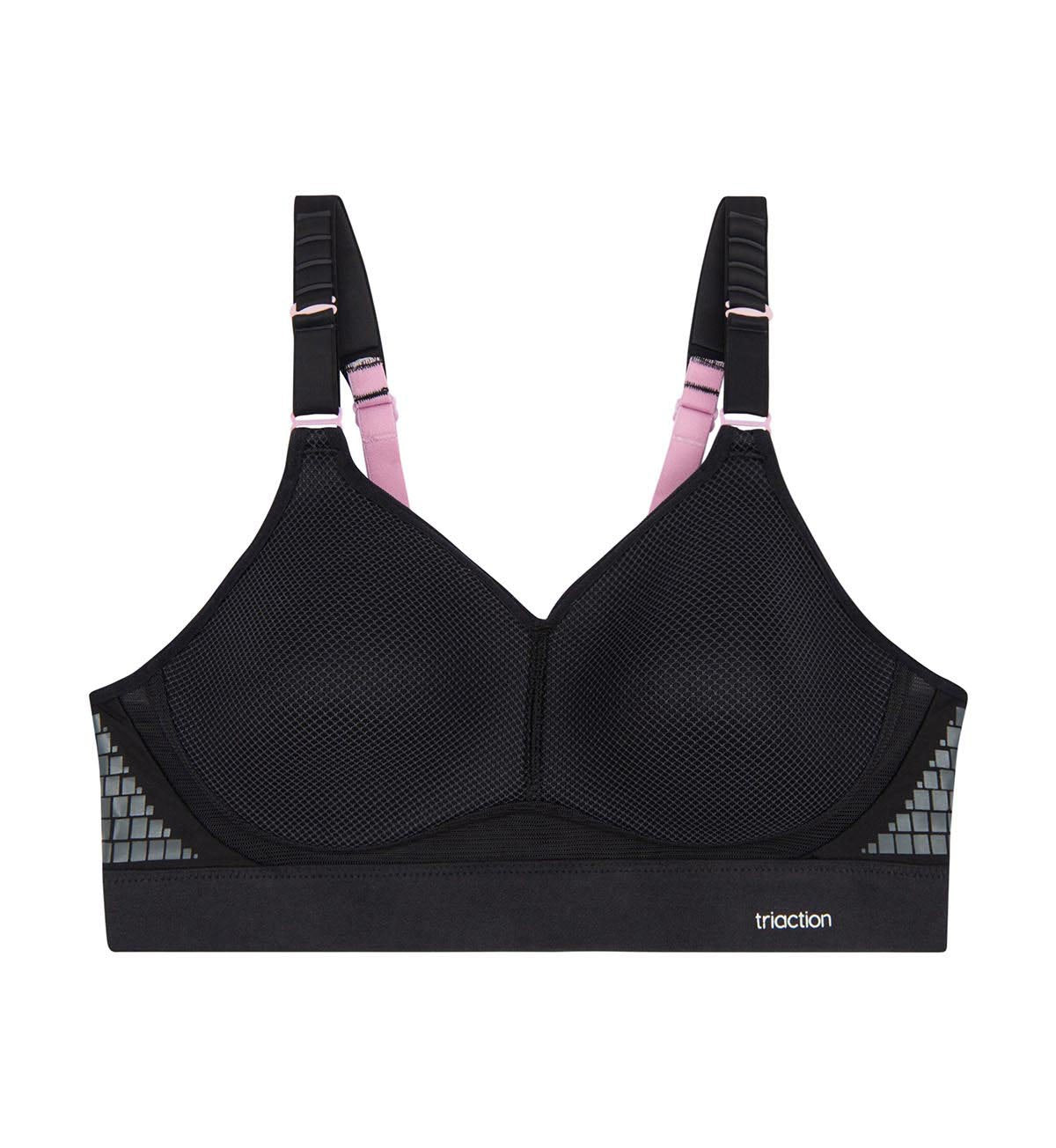 TRIACTION Hybrid Lite Sports Bra for Women - High Support Workout Bra for Running, Yoga & Gym - Moisture Wicking & Breathable Activewear Top