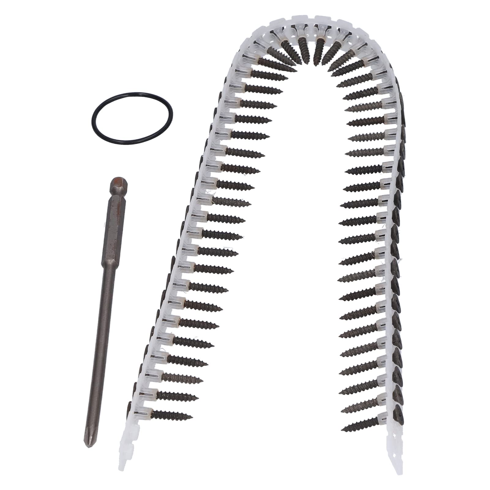 EXCLUZO Automatic Chain Nail Gun Head - Rustproof Adjustable Screw Drill Chains Adapter for Woodworking & Construction - Easy Operation Wear-Resistant Tool for Home Renovation, DIY Projects & Professional Use