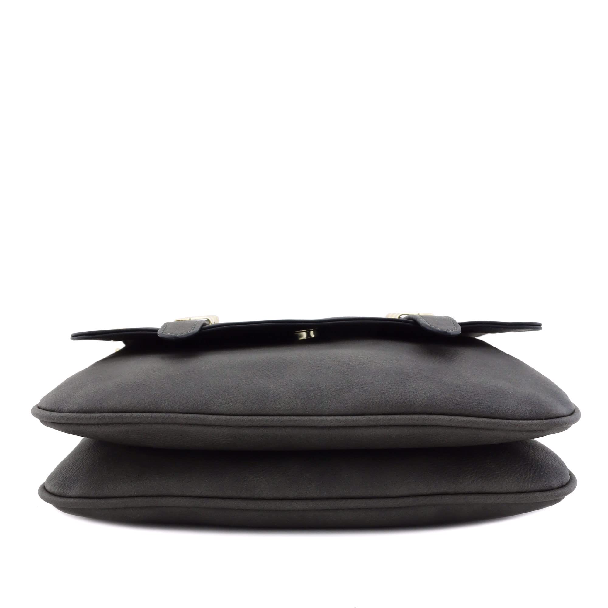 ALYSSA Double Compartment Large Flapover Crossbody Bag for Women - Stylish Leather Shoulder Purse with Adjustable Strap, Perfect for Work, Travel & Everyday Use