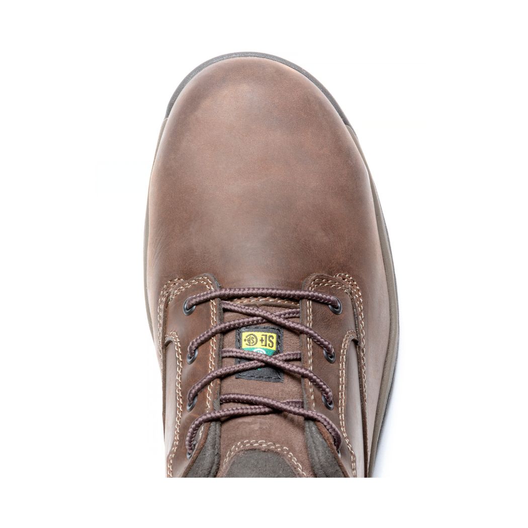 Kodiak Montario Men's Aluminum Toe Oxford Work Shoes - Safety Boots for Construction & Industrial Work (Brown, KD0A4NL6DBX) | Slip-Resistant & Comfortable for Warehouse, Factory & Outdoor Jobs