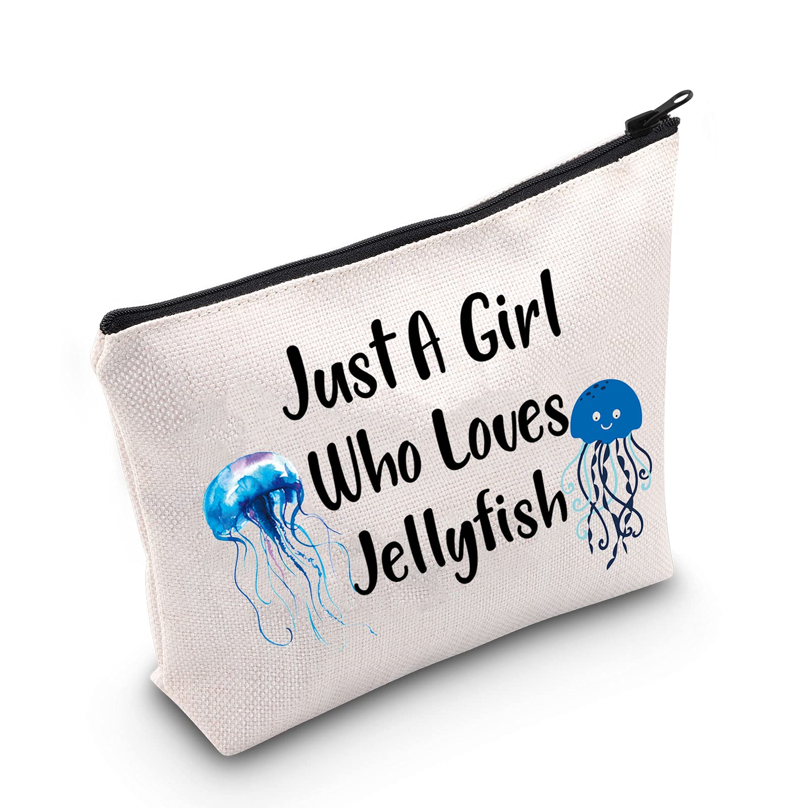 MEIKIUP Jellyfish Makeup Bag - Waterproof Travel Cosmetic Pouch for Marine Animal Lovers | Perfect Gift for Jellyfish Enthusiasts | Great for Beach Trips, Pool Parties & Ocean-Themed Events