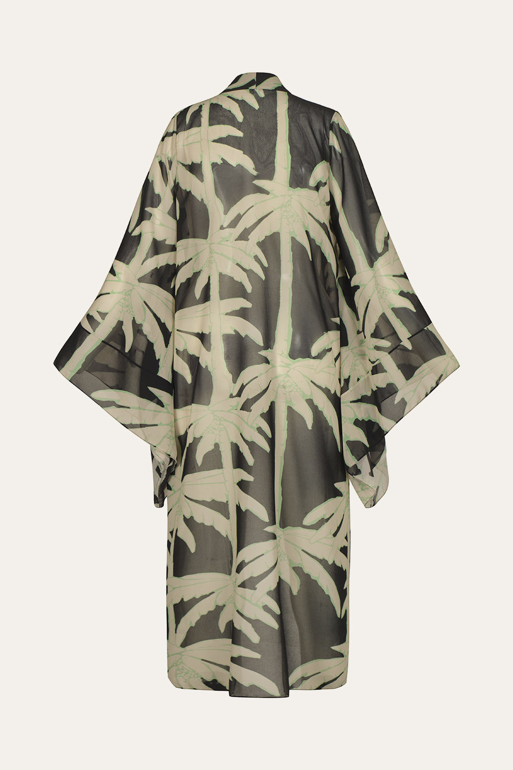 The Passing Storm Kimono - Japanese Floral Print Robe for Women, Lightweight Loungewear & Sleepwear - Perfect for Yoga, Meditation, and Relaxing at Home