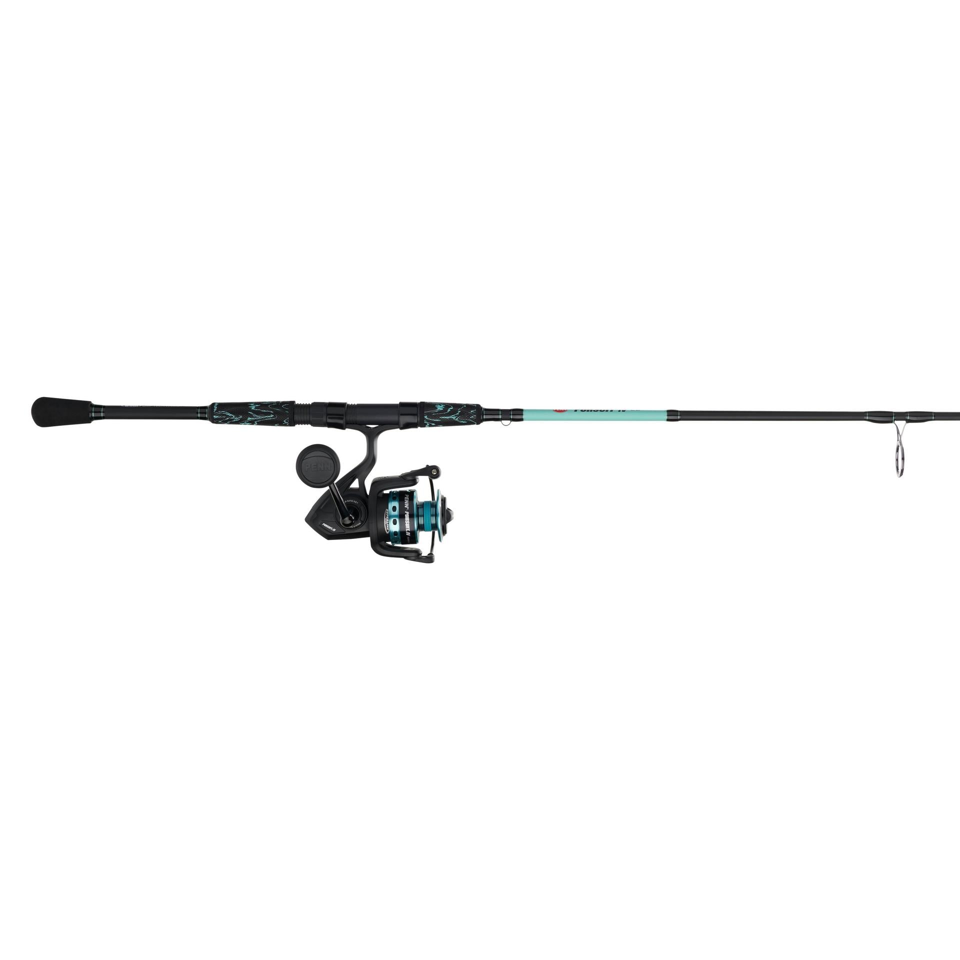 Pursuit® IV LE Spinning Rod and Reel Combo - Lightweight Fishing Gear for Freshwater & Saltwater Anglers - Perfect for Shore Fishing, Boat Fishing, and Tournament Use