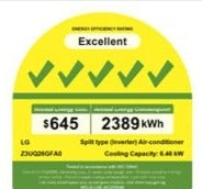 ALPHA+ SYSTEM 2 WiFi Smart Air Conditioner Combo (9K + 18K BTU) with Free Installation & $100 LG Grocery Voucher - Perfect for Home Cooling and Energy Savings