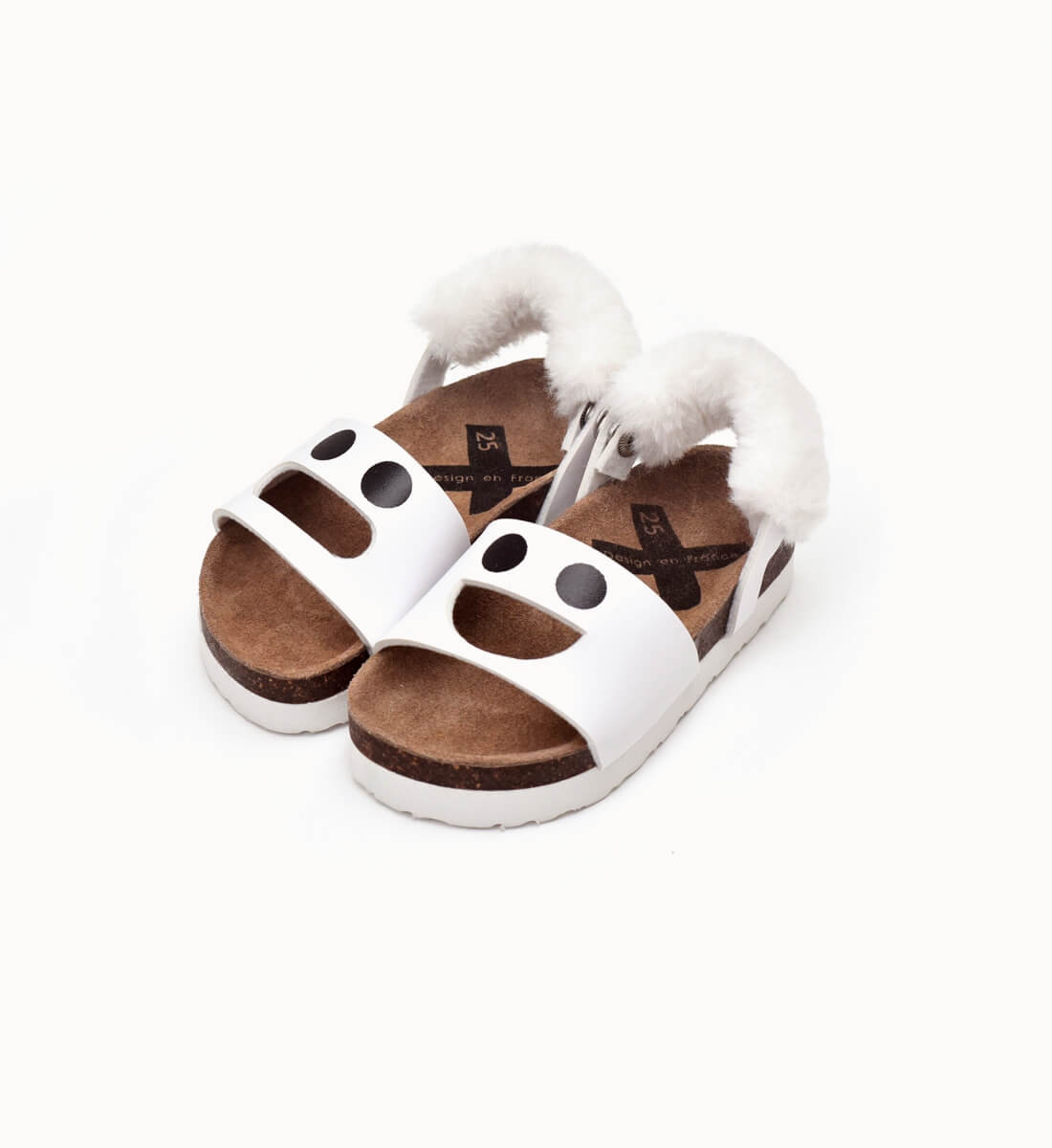 Boxbo Wistiti Women's Summer Sandals - Comfortable White Casual Beach Slides for Outdoor Walking, Travel & Vacation