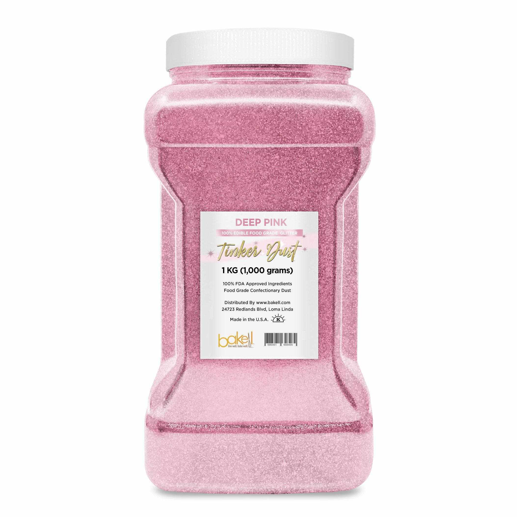 Deep Pink Tinker Dust® Glitter - Bulk Size for Crafts, DIY Projects & Nail Art | Premium Cosmetic Grade Glitter for Party Decorations, Scrapbooking & Art Supplies