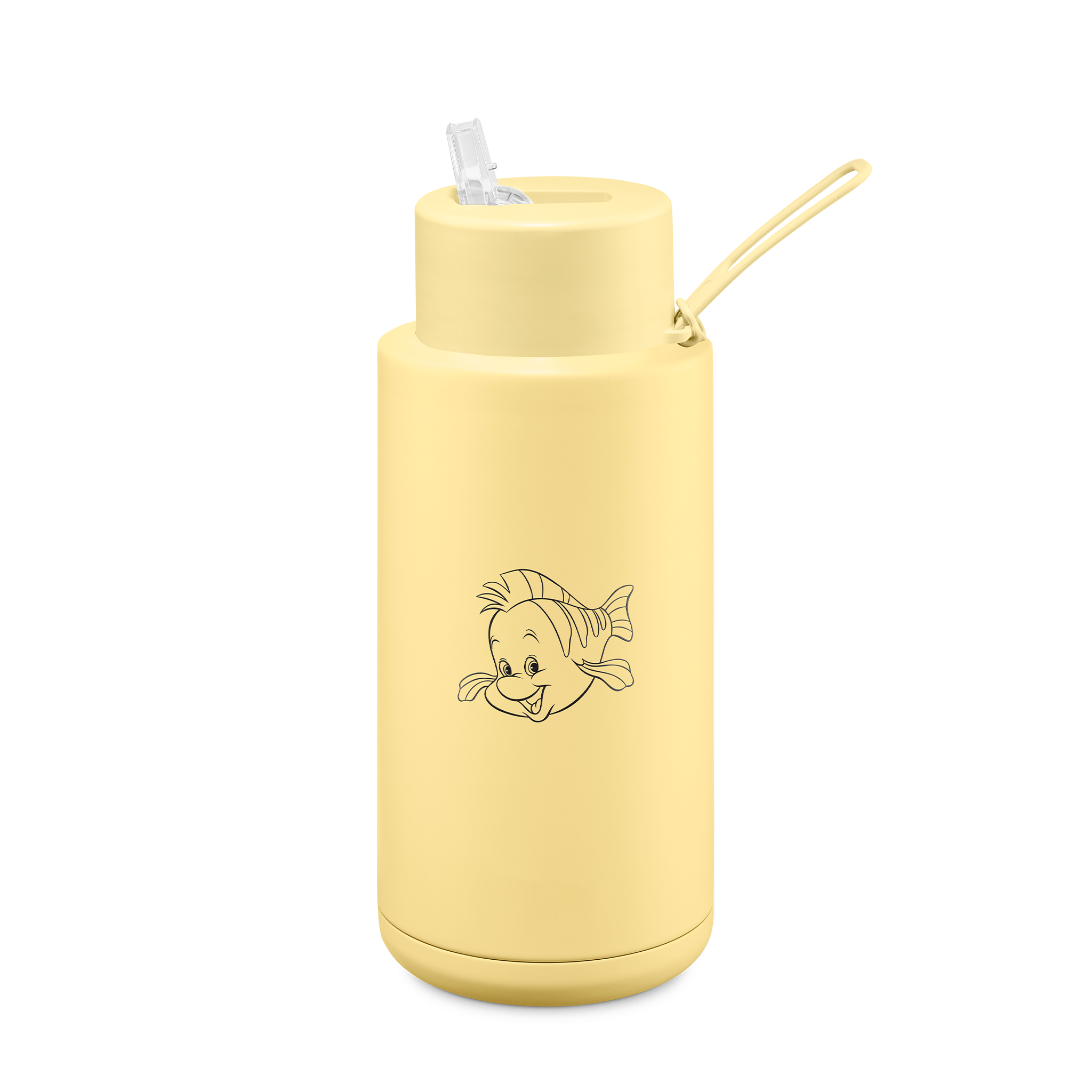 The Little Mermaid Ceramic Reusable Water Bottle - 34oz (1000ml) Insulated Travel Mug for Kids & Adults - Perfect for School, Gym, Hiking & Outdoor Activities
