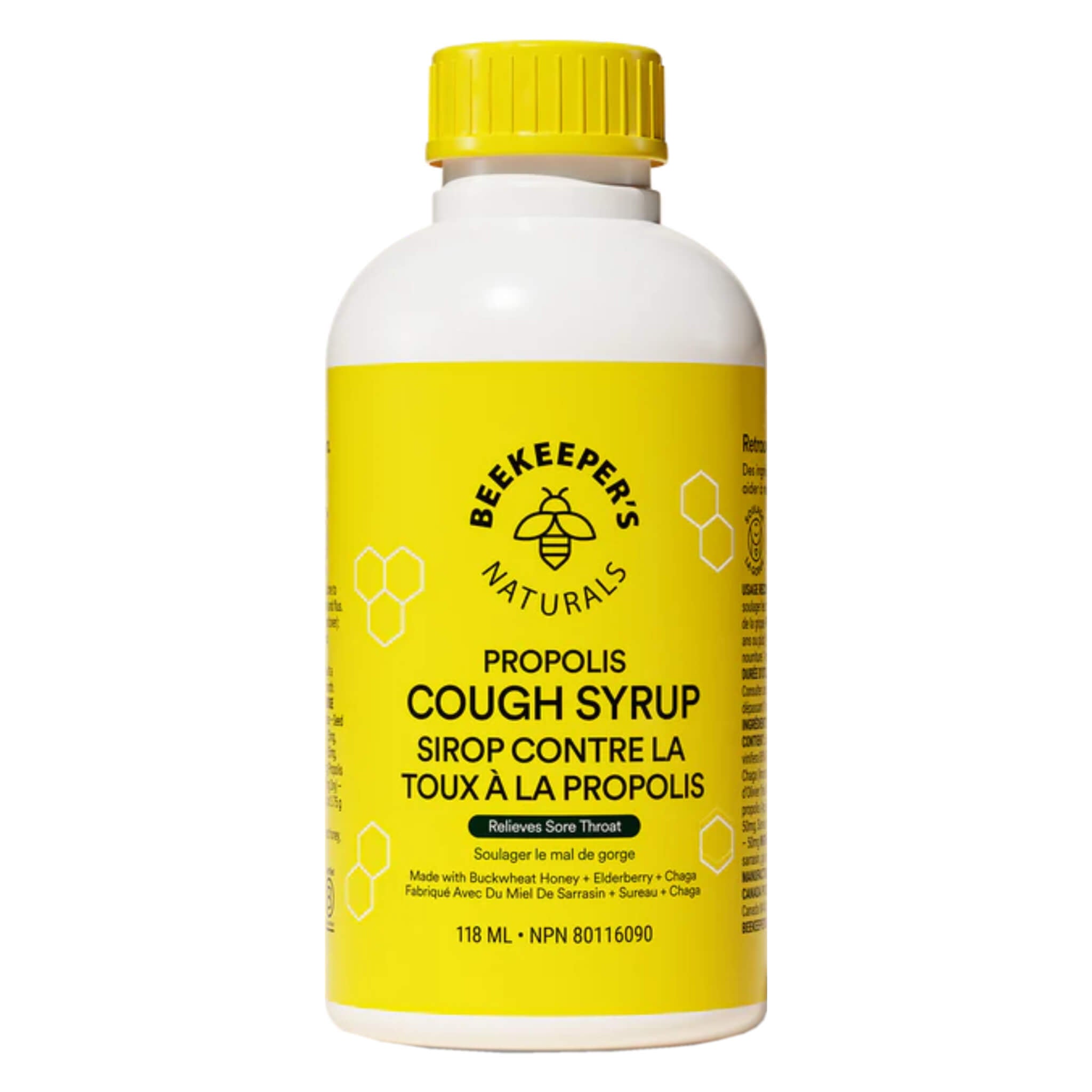 Natural Propolis Cough Syrup for Adults & Kids - Soothes Throat & Relieves Cough - Day & Night Relief for Cold & Flu Season