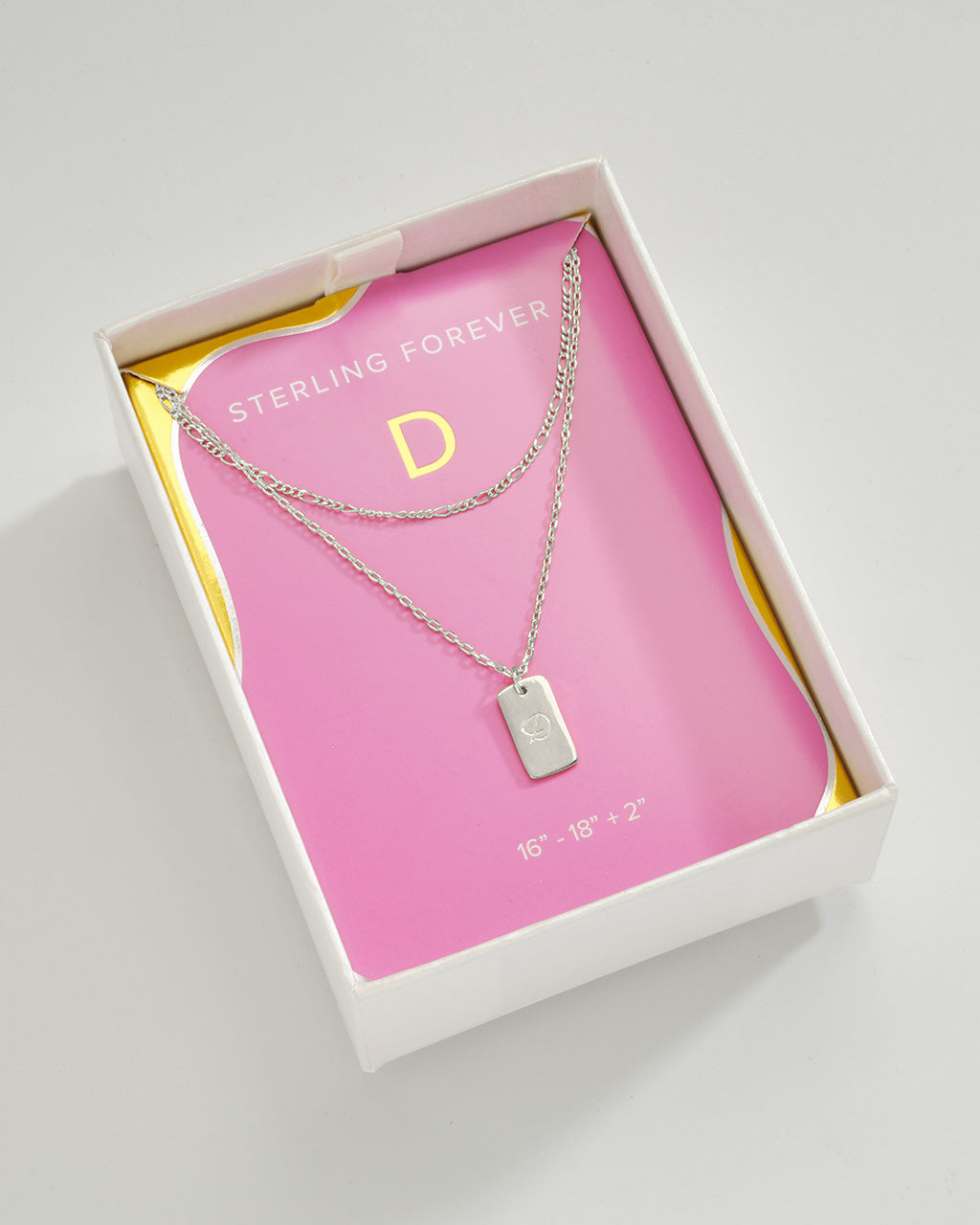 Layered Chain Necklace for Women - Initial Pendant Necklace, Dainty Gold & Silver Jewelry Gift for Her - Perfect for Everyday Wear, Date Night & Special Occasions