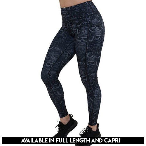 Valhalla Leggings for Women - High Waist Yoga Pants with Pockets, Soft & Stretchy Workout Leggings - Perfect for Gym, Running, Yoga & Lounge Wear