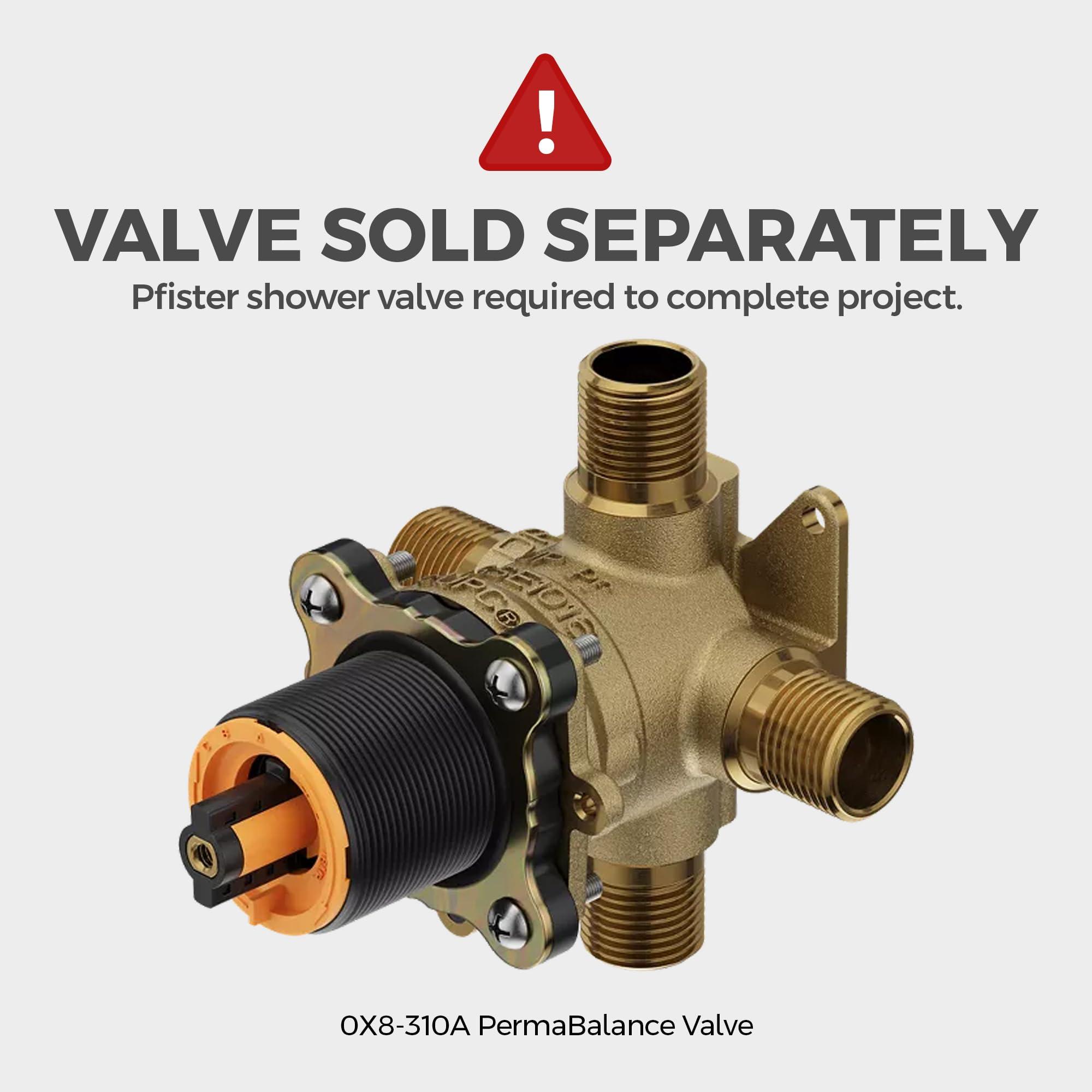 Pfister Weller 1-Handle Tub & Shower Valve Trim Only (Valve Not Included) - Tuscan Bronze Finish R891WRY - Perfect for Bathroom Renovations & Modern Home Upgrades