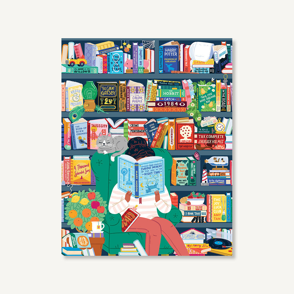 50 Must Read Books 1,000 Piece Jigsaw Puzzle - Classic Literature Puzzle for Adults & Book Lovers - Perfect for Relaxation, Gifts & Home Decor