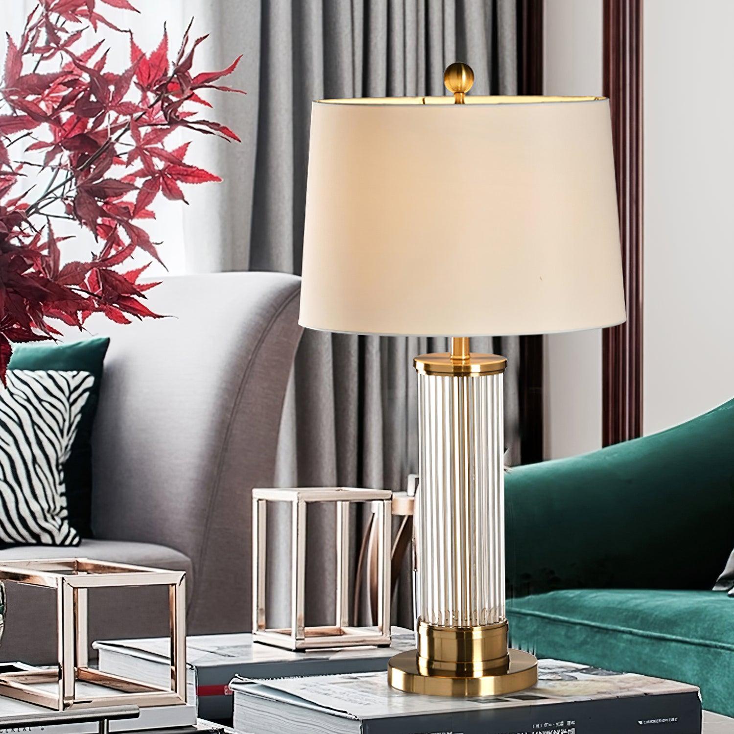 Edda Table Lamp - Modern LED Bedside Lamp with Touch Control & USB Port for Bedroom, Living Room, and Office - Perfect Night Light & Reading Light