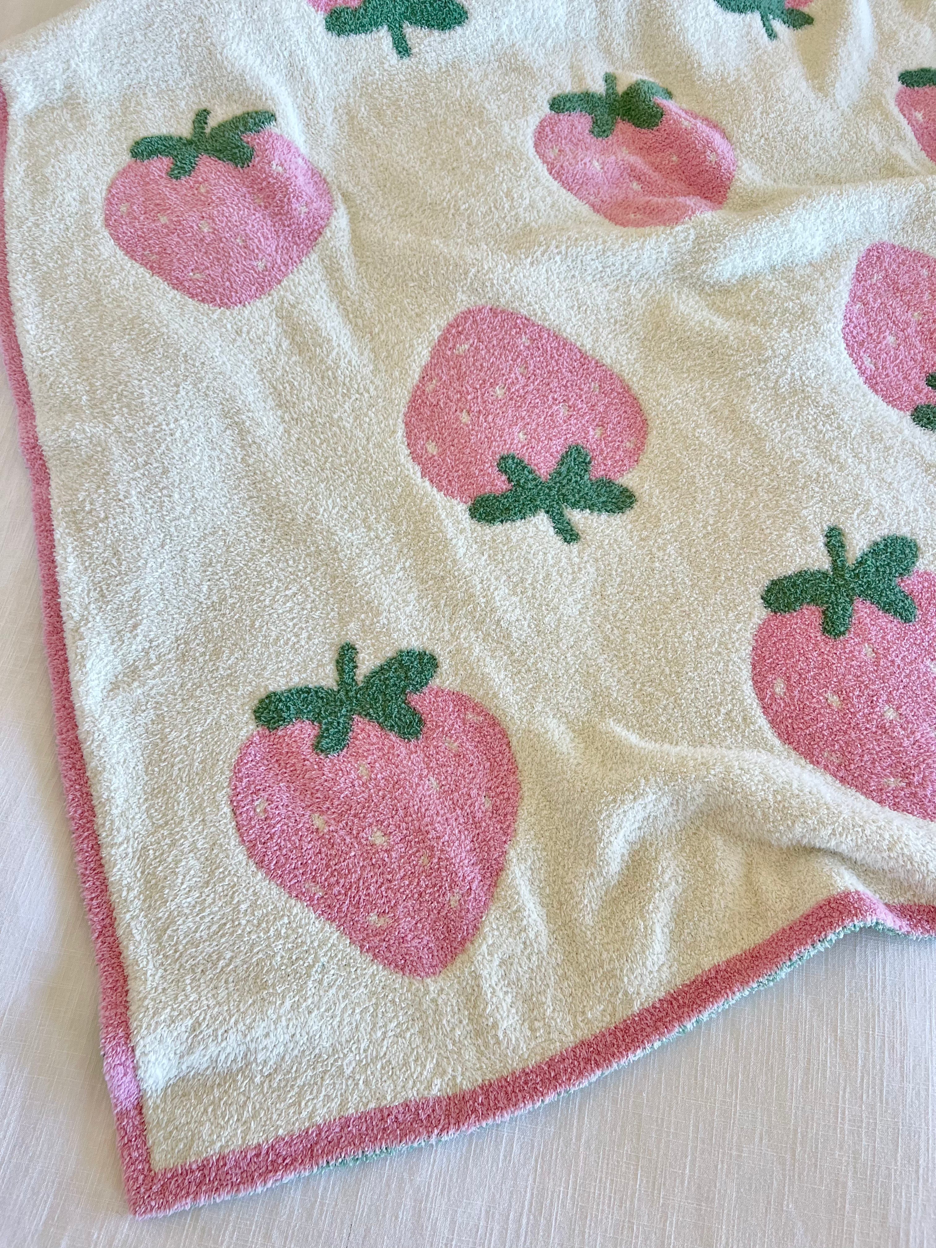 Strawberries & Cream Plush Toy - Soft & Cute Stuffed Animal for Kids, Gifts, and Home Decor | Perfect for Bedroom, Nursery, and Valentine's Day Gifts