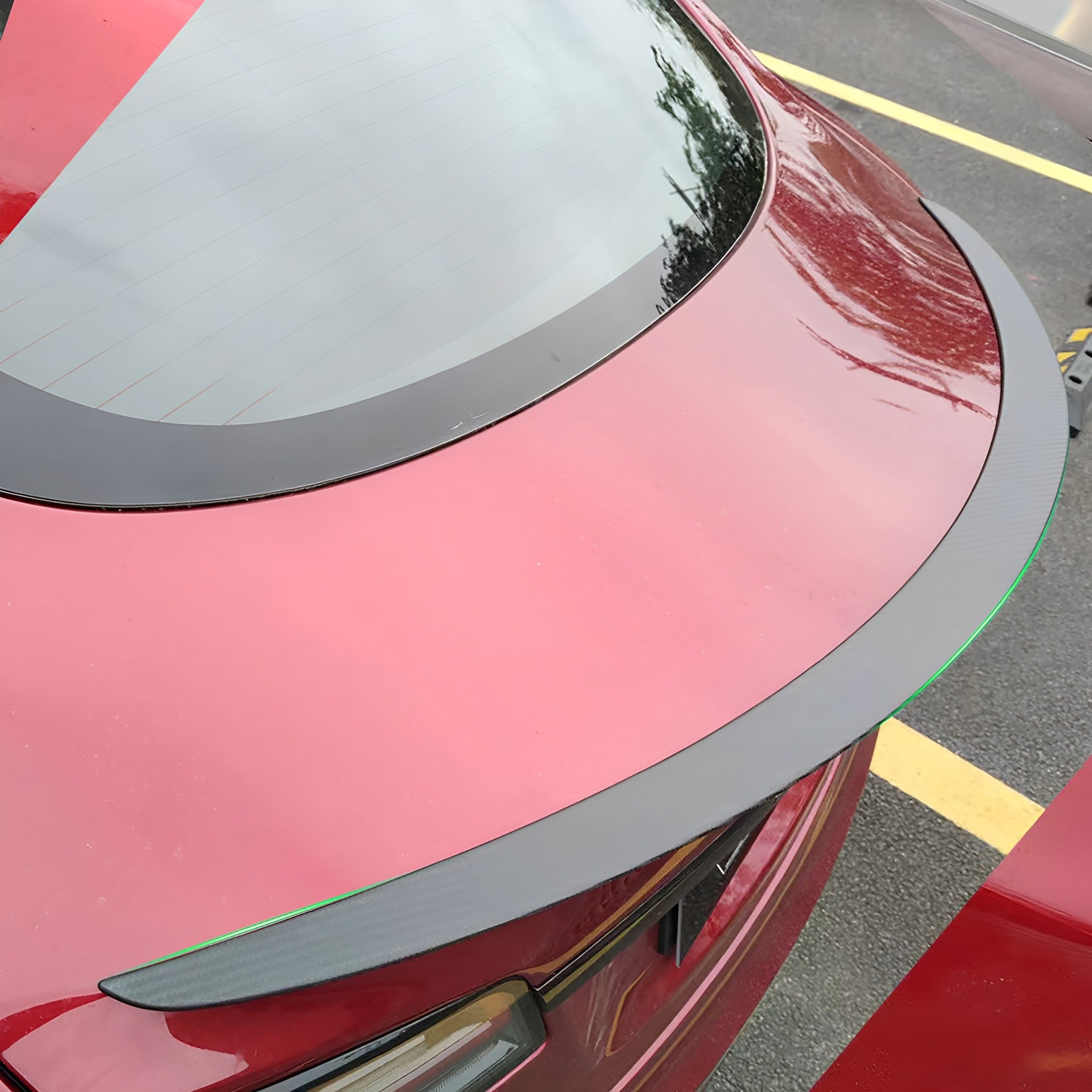 Premium Real Carbon Fiber Rear Spoiler for Tesla Model S (2016-2024) - High-Performance Aerodynamic Upgrade for Enhanced Style & Speed