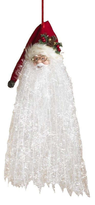 18-Piece Bearded Santa Claus Hanging Christmas Ornaments Set - Festive Holiday Decor for Tree, Mantel & Home Decorations