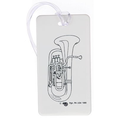 Premium Tuba Luggage Tag - Durable Travel ID Tag for Suitcases & Bags - Perfect Gift for Musicians & Travelers - Ideal for Airports, Cruise Ships & Music Festivals
