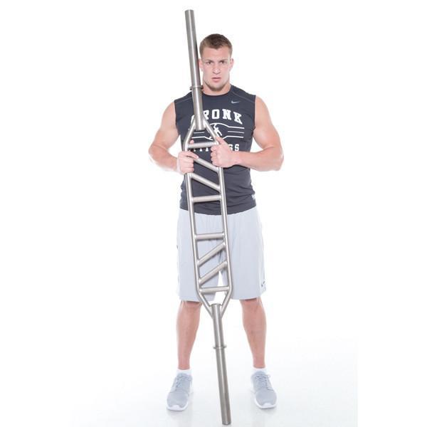 Gronk Fitness Commercial Grade Swiss Bar - Heavy Duty Multi-Grip Barbell for Strength Training, Weightlifting & CrossFit - Perfect for Home Gym & Professional Workouts