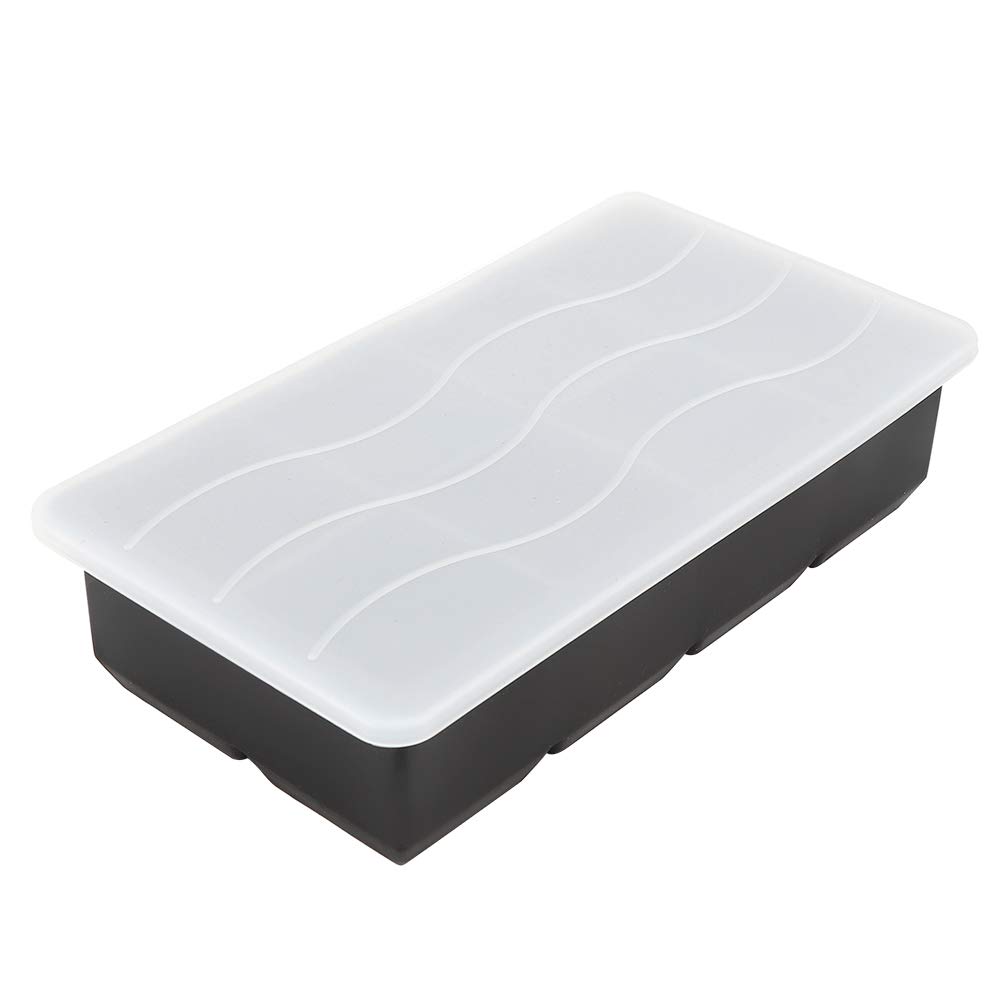 Premium Silicone Ice Cube Trays with Lid - 8 Grid DIY Ice Maker Mold for Cocktails, Smoothies & Drinks | Flexible & Durable for Home, Parties & Bars | Perfect for Entertaining & Beverage Storage