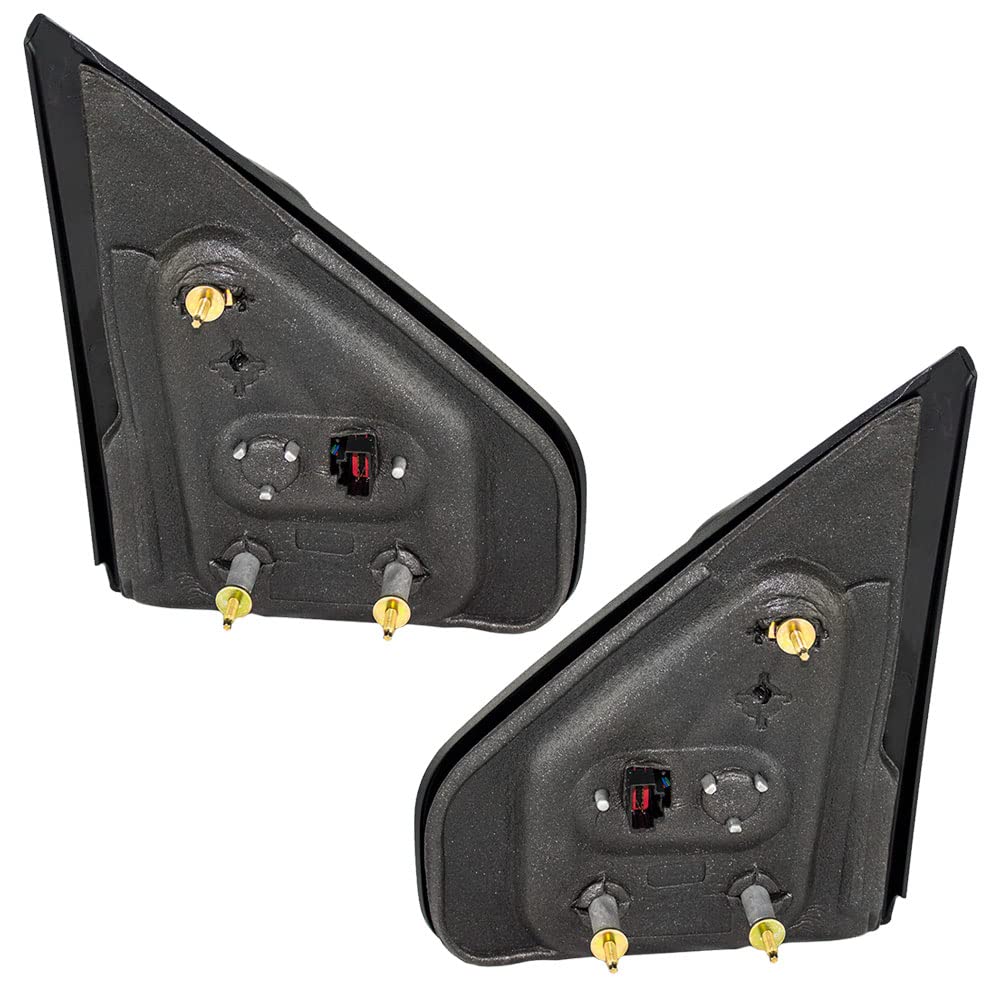Brock Replacement Power Side Mirrors for 2007-2008 Ford F-150 - Textured Black Heated Signal Manual Folding Mirrors (Driver & Passenger) - Perfect for Off-Roading, Towing & Daily Commuting