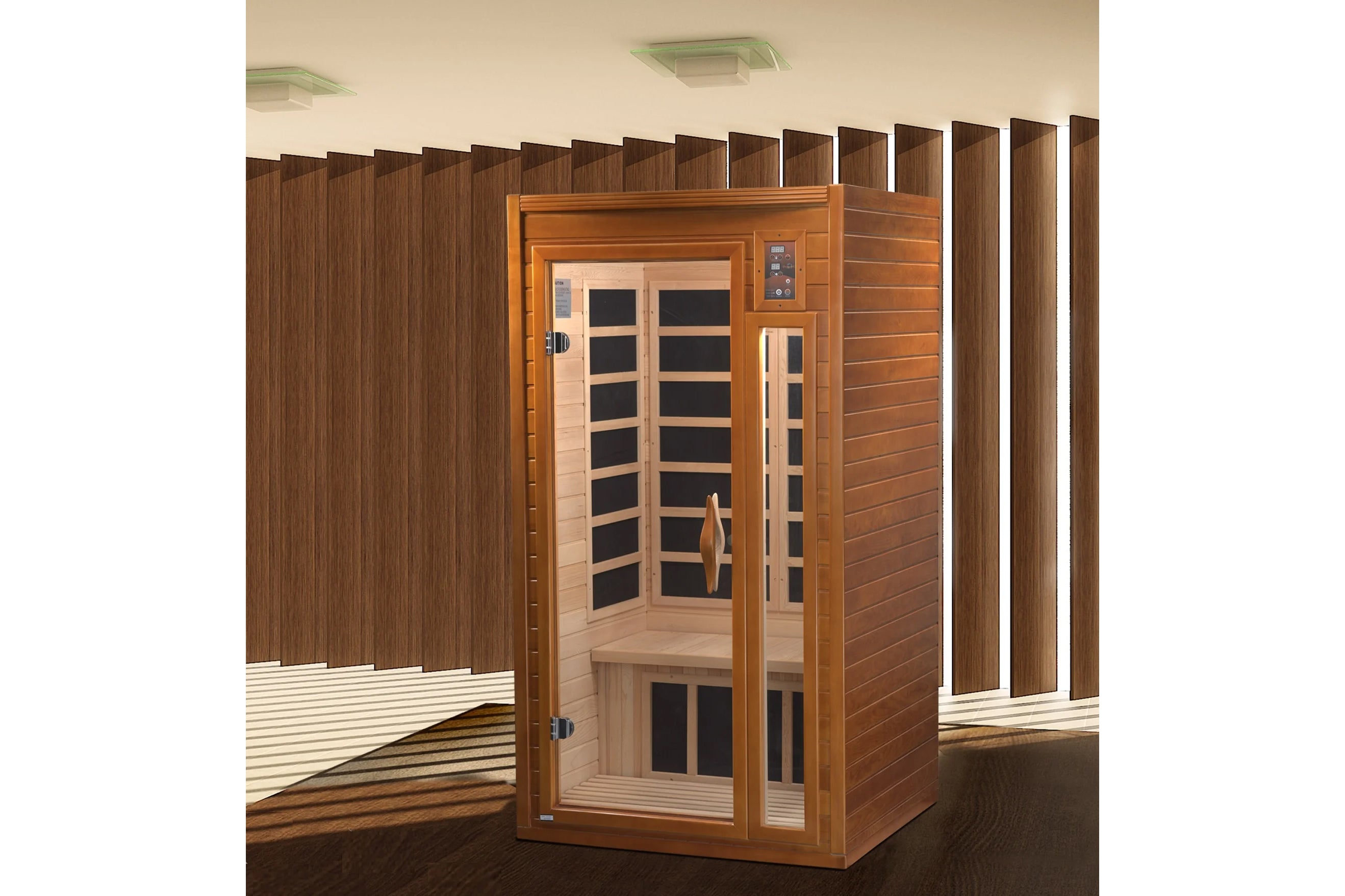 Dynamic Barcelona Elite Ultra Low EMF Far Infrared Sauna for Home Spa Therapy & Detox - Relaxation & Pain Relief Solution