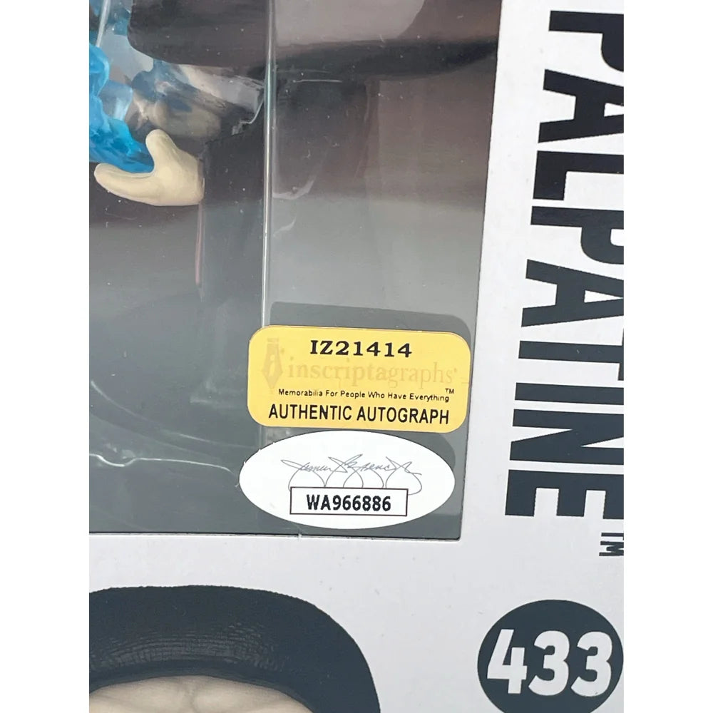 Ian McDiarmid Autographed Funko Pop Star Wars Emperor Palpatine #433 - JSA & IGM Certified COA - Signed Collectible for Star Wars Fans & Memorabilia Displays