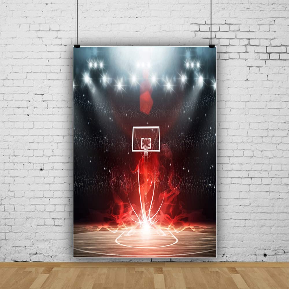 5x7ft Basketball Backdrop for Boys Birthday & Studio Photography - Sports Theme Party Decor