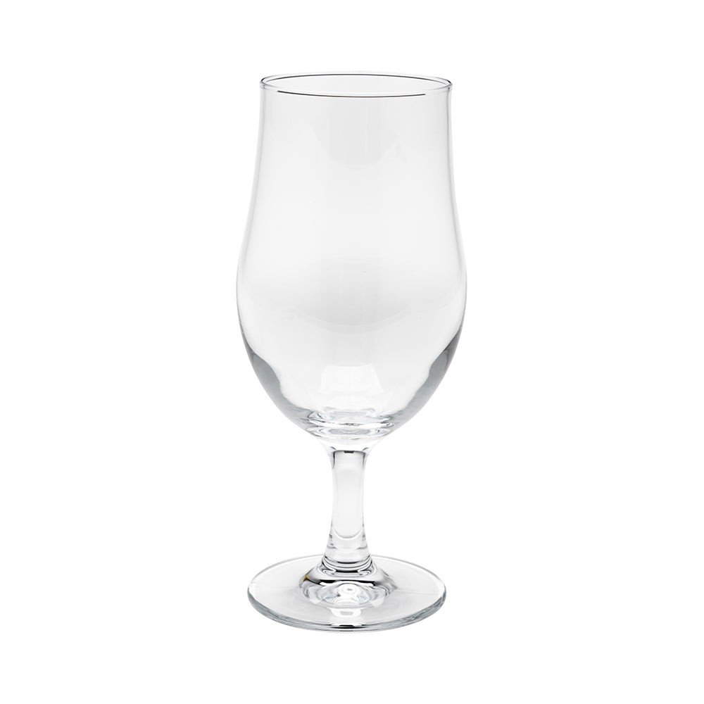 Premium 18 oz Pilsner Beer Glasses with Stem - Set of 6, 3.5