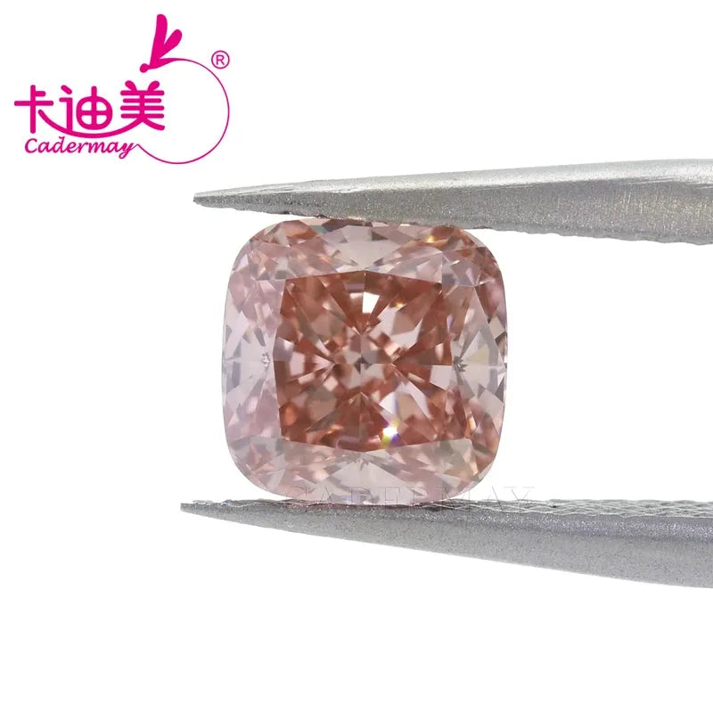 CaderMAY Cushion-Cut EX CVD Lab-Grown Diamond - Intense Pink Color, VS2 Clarity - Loose Gemstone for Jewelry Making | Engagement Rings, Earrings & Custom Designs