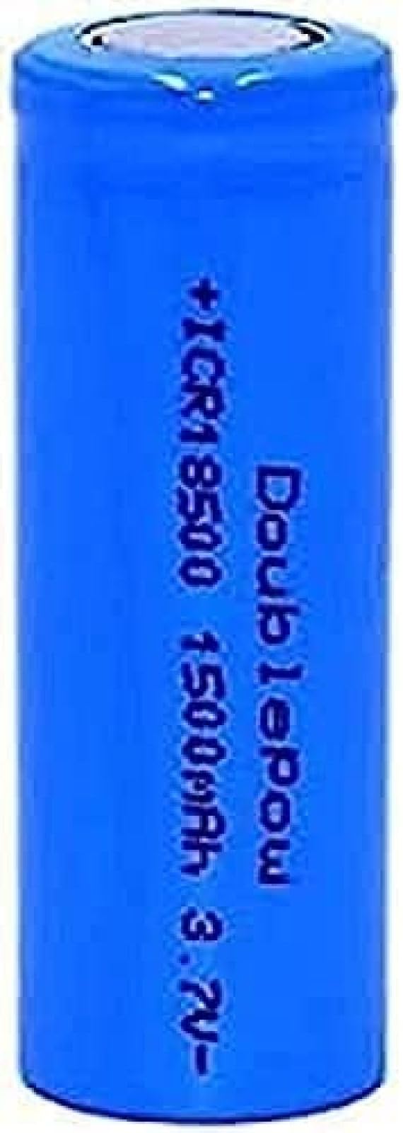 18500 1500mAh 3.7V Rechargeable Li-ion Battery - 2 Pack for Flashlights, Vape Mods, and Electronic Devices - High Capacity Long Lasting Power Supply