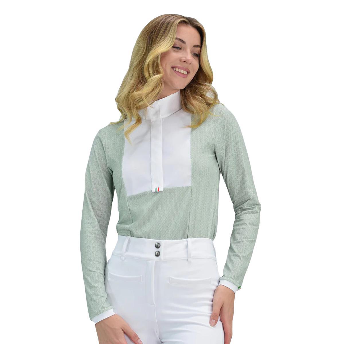 Women's Aliyah Long Sleeve Show Shirt for Equestrian Riding & Horse Shows - Perfect for Competition, Training & English Riding Events