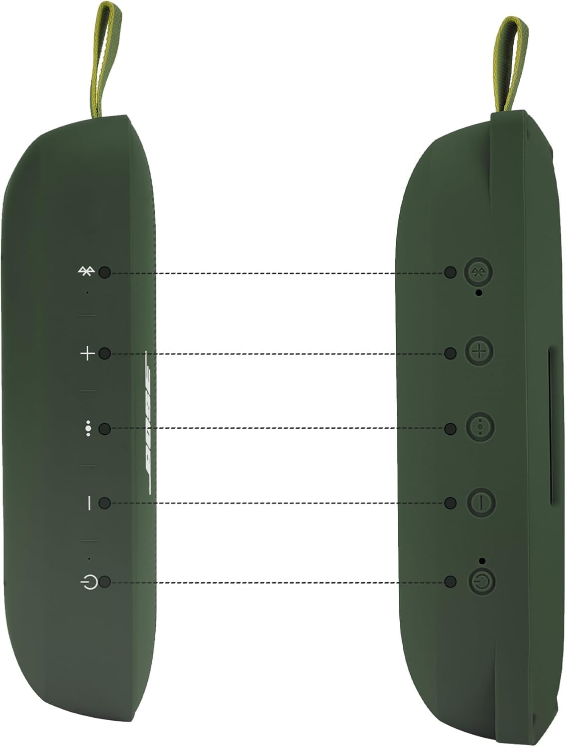 Bose SoundLink Flex Bluetooth Speaker Silicone Protective Case - Soft CO2CREA Cover for Bose SoundLink Flex (Cypress Green) | Waterproof & Shockproof Design for Outdoor, Travel, Beach & Home Use