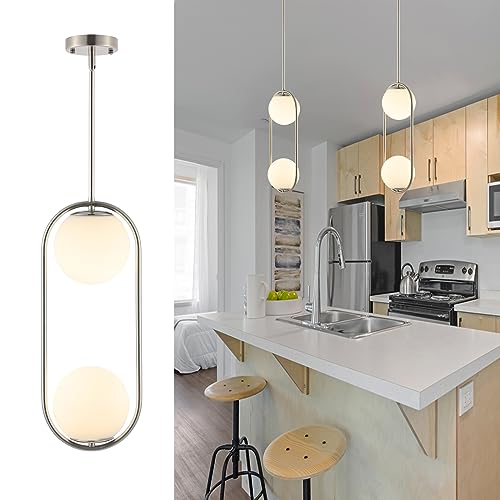 Brushed Nickel-2 Lights